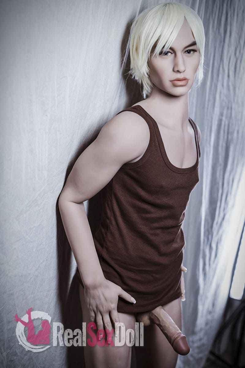 160cm / 5ft3 Handsome Blonde Male Sex Doll Baker vista 5