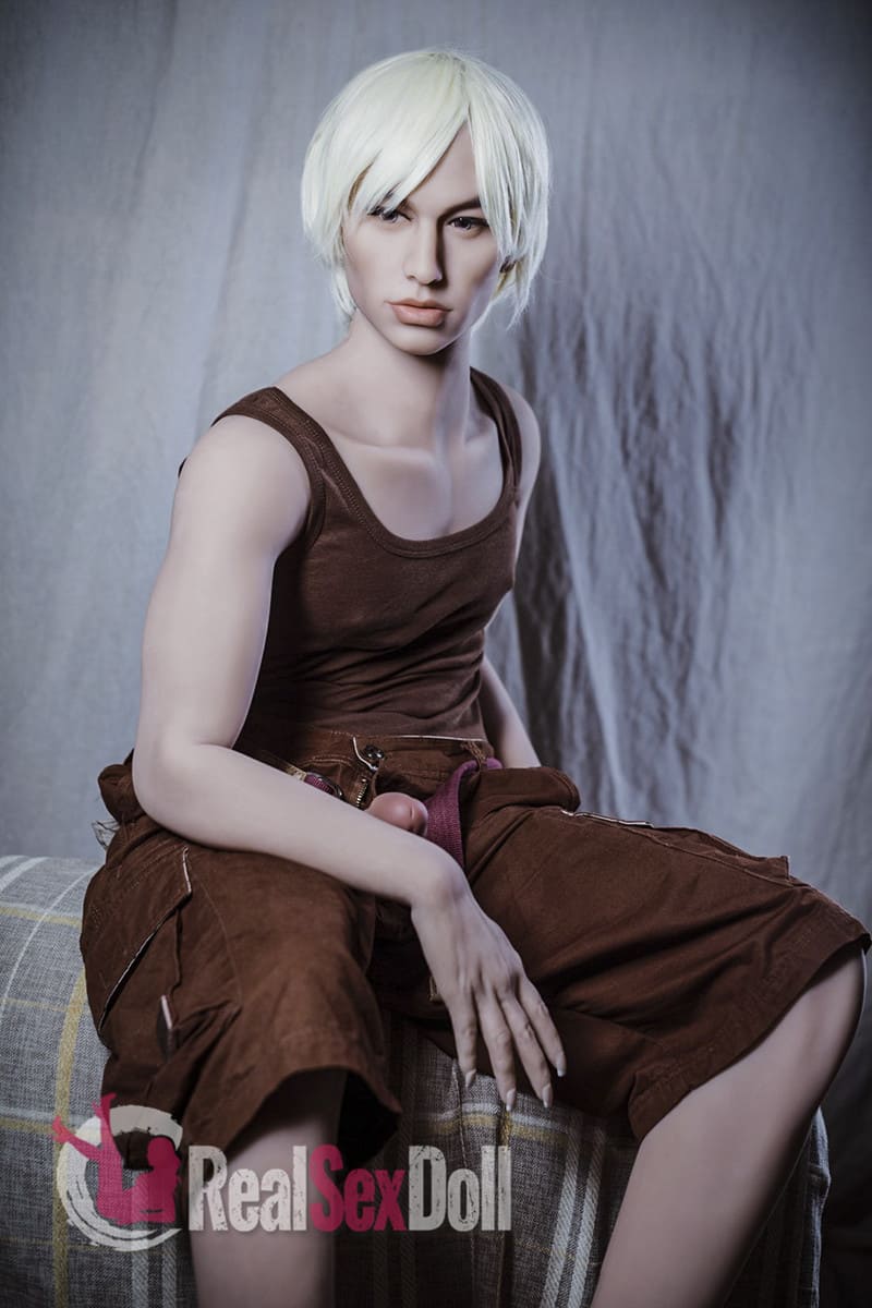 160cm / 5ft3 Handsome Blonde Male Sex Doll Baker — 160cm — TPE