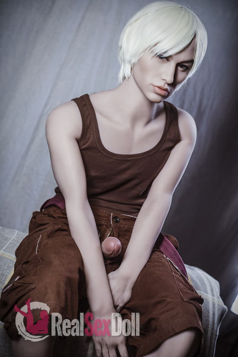 160cm / 5ft3 Handsome Blonde Male Sex Doll Baker vista 4
