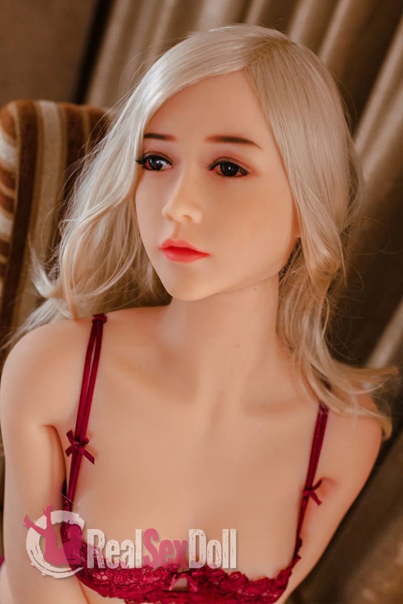 153cm / 5ft A-cup Blonde Asian Sex Doll Rosa vista 7