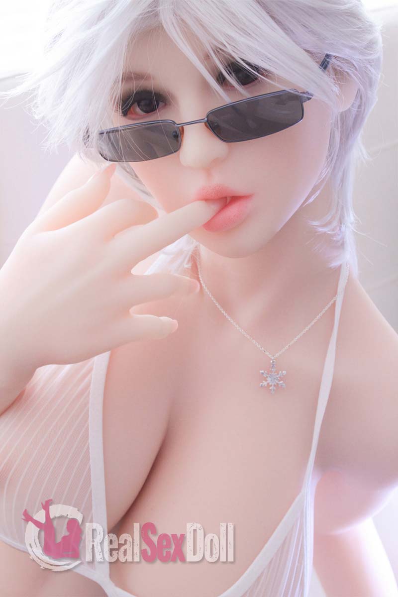 160cm / 5ft3 K-cup White Hair Sexy Sex Doll Winona vista 7