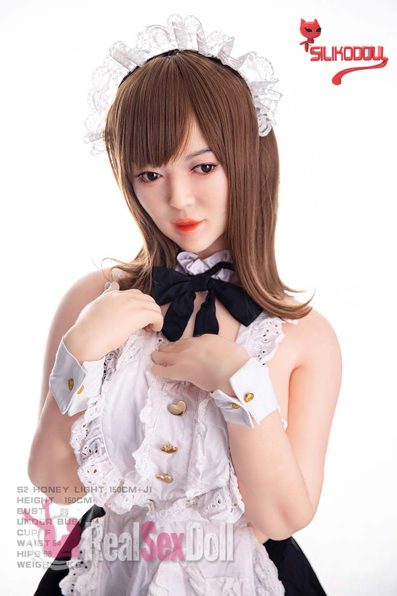 150cm / 4ft11 F-cup Asian Silicone Real Doll Rosalie With Head J1 vista 6