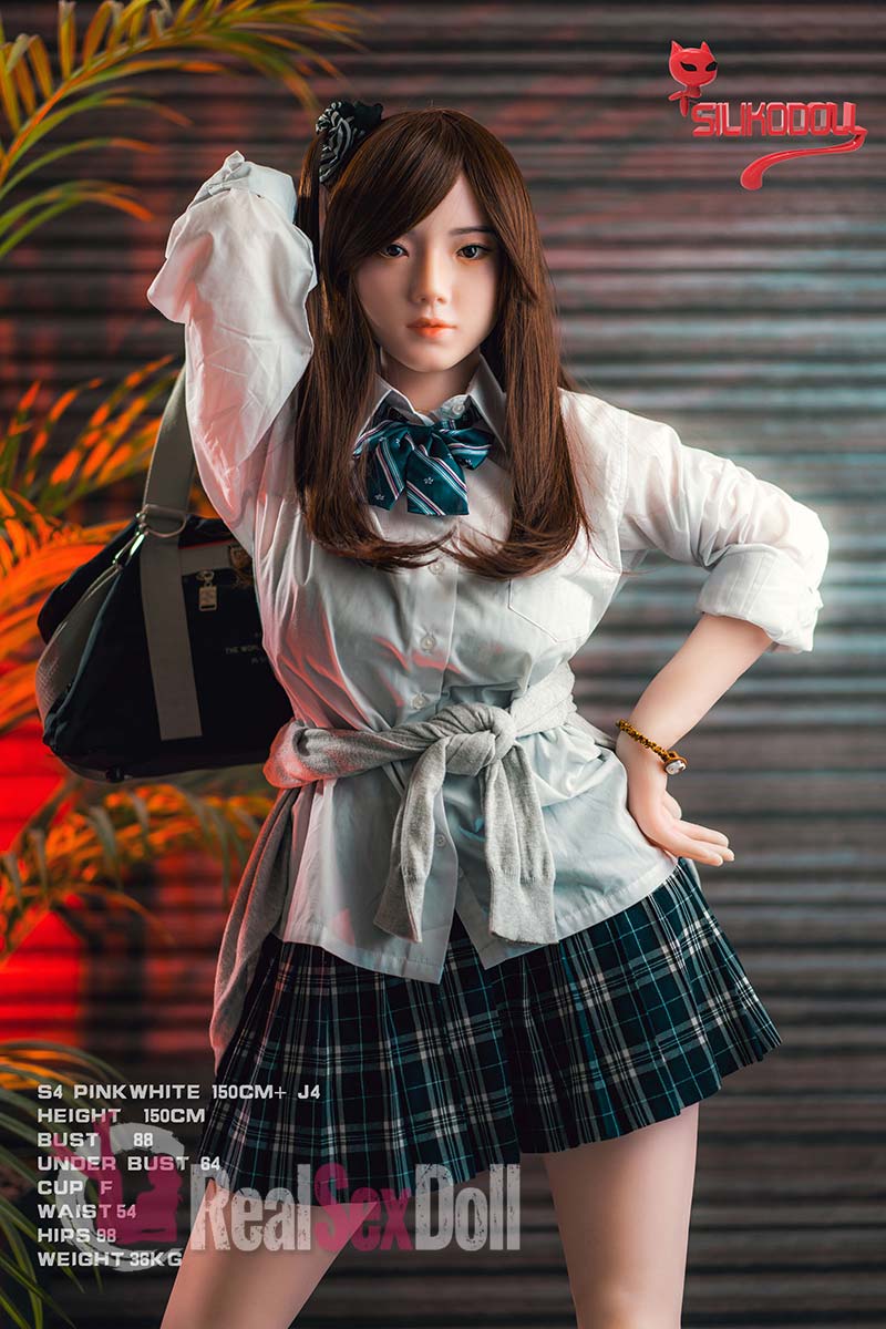 150cm / 4ft11 F-cup Asian Silicone Sex Doll Florence With Head J4