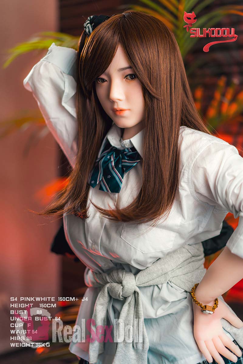 150cm / 4ft11 F-cup Asian Silicone Sex Doll Florence With Head J4 vista 8