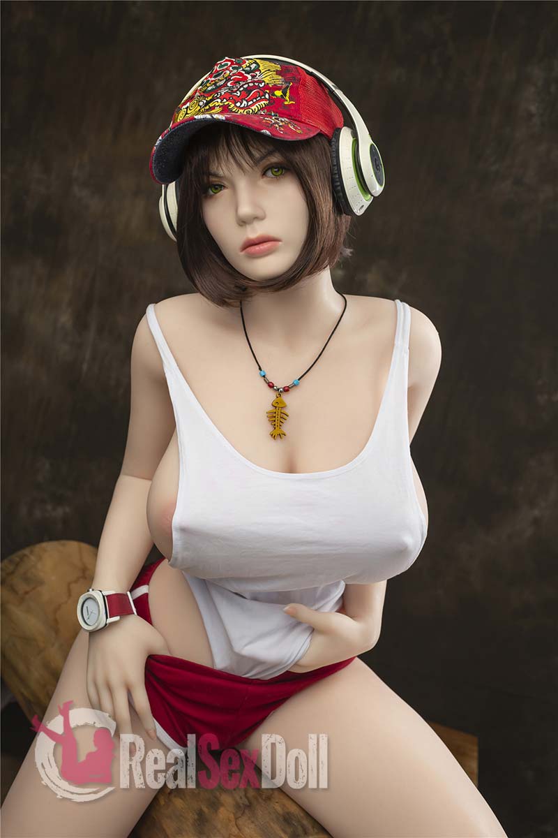 160cm / 5ft3 L-cup Curvy Silicone Real Doll Leah With Head J5 — 160cm — SILICONE