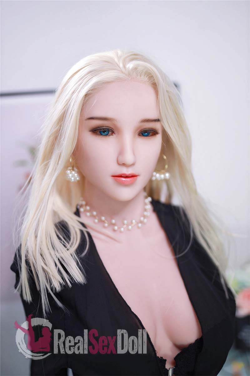 160cm /5ft3 E cup Blonde Sex Doll Irma With Silicone Head vista 7