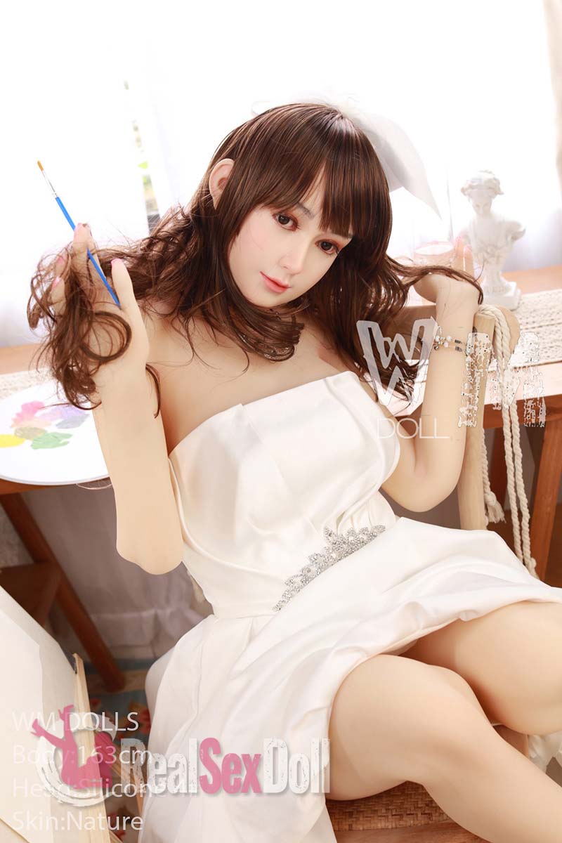 163cm / 5ft4 C-cup Curvy Real Doll Soleil With Silicone Head vista 4
