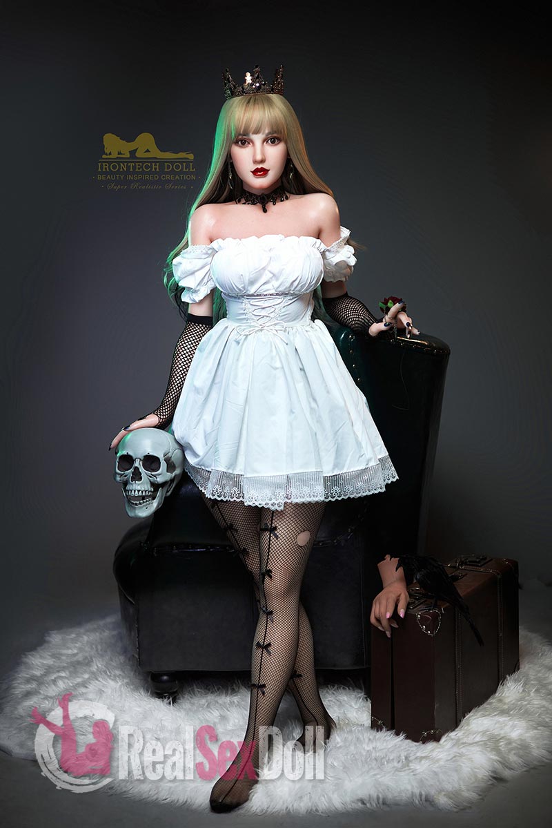 153cm/4ft11 F-cup Blonde Silicone Sex Doll vista 3