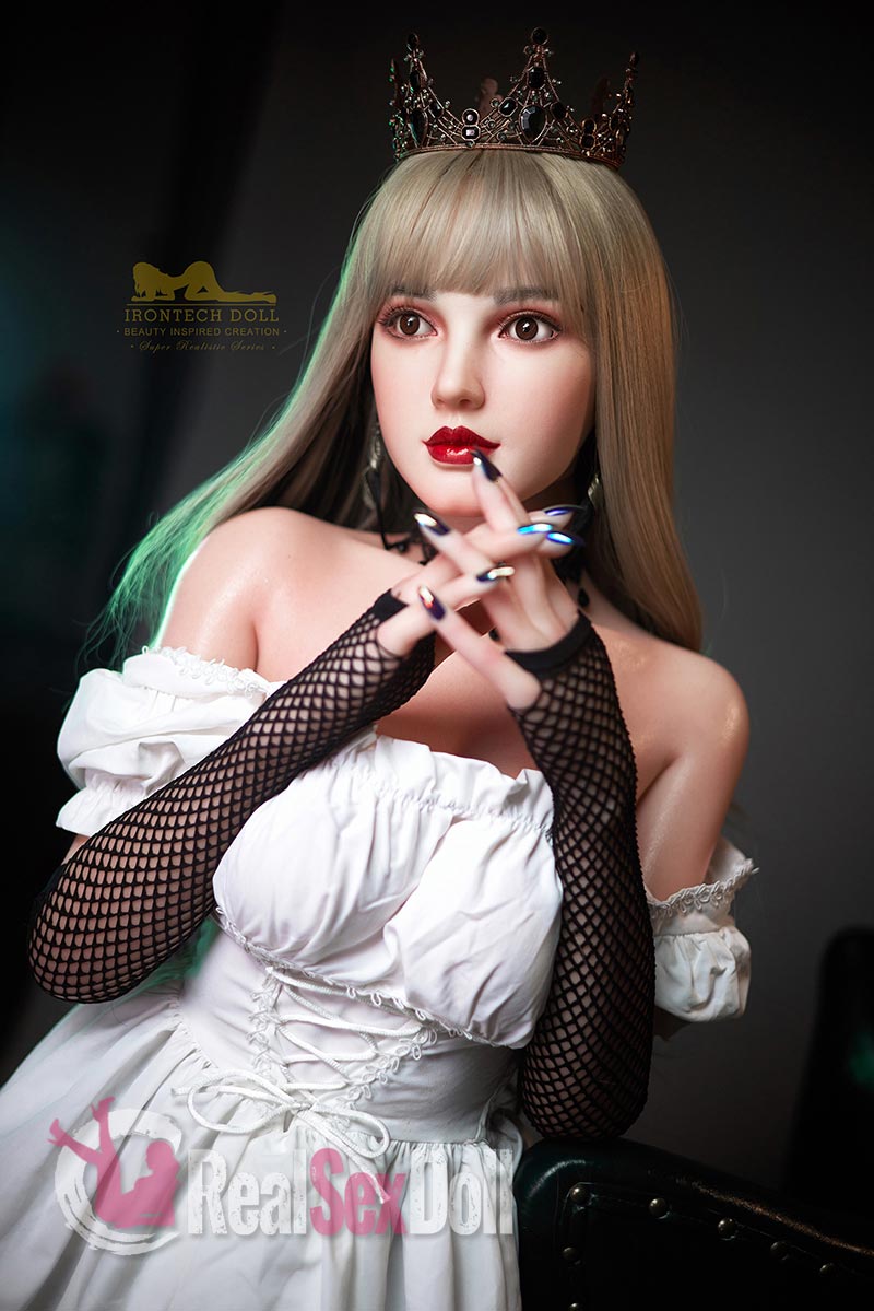 153cm/4ft11 F-cup Blonde Silicone Sex Doll vista 2