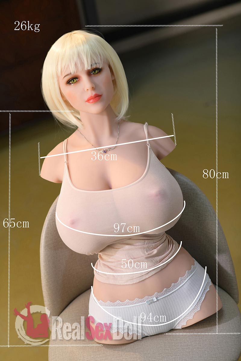 80cm/2ft8 6Ye Huge Breasts Sex Doll Torso vista 2