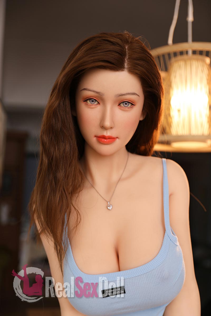 162cm/5ft3 G-Cup Blonde Silicone Head Sex Doll Luana vista 2