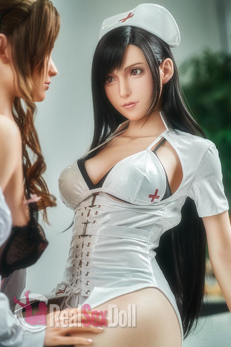 167cm/5ft6 E-Cup Nurse & Doctor Cosplay Silicone Sex Doll vista 7