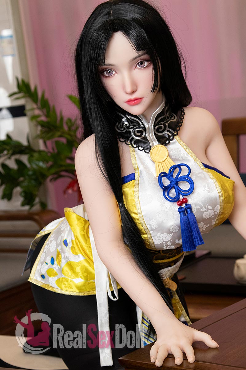 150cm /4ft11 F-cup Curvy Sex Doll Tao With Silicone Head vista 4