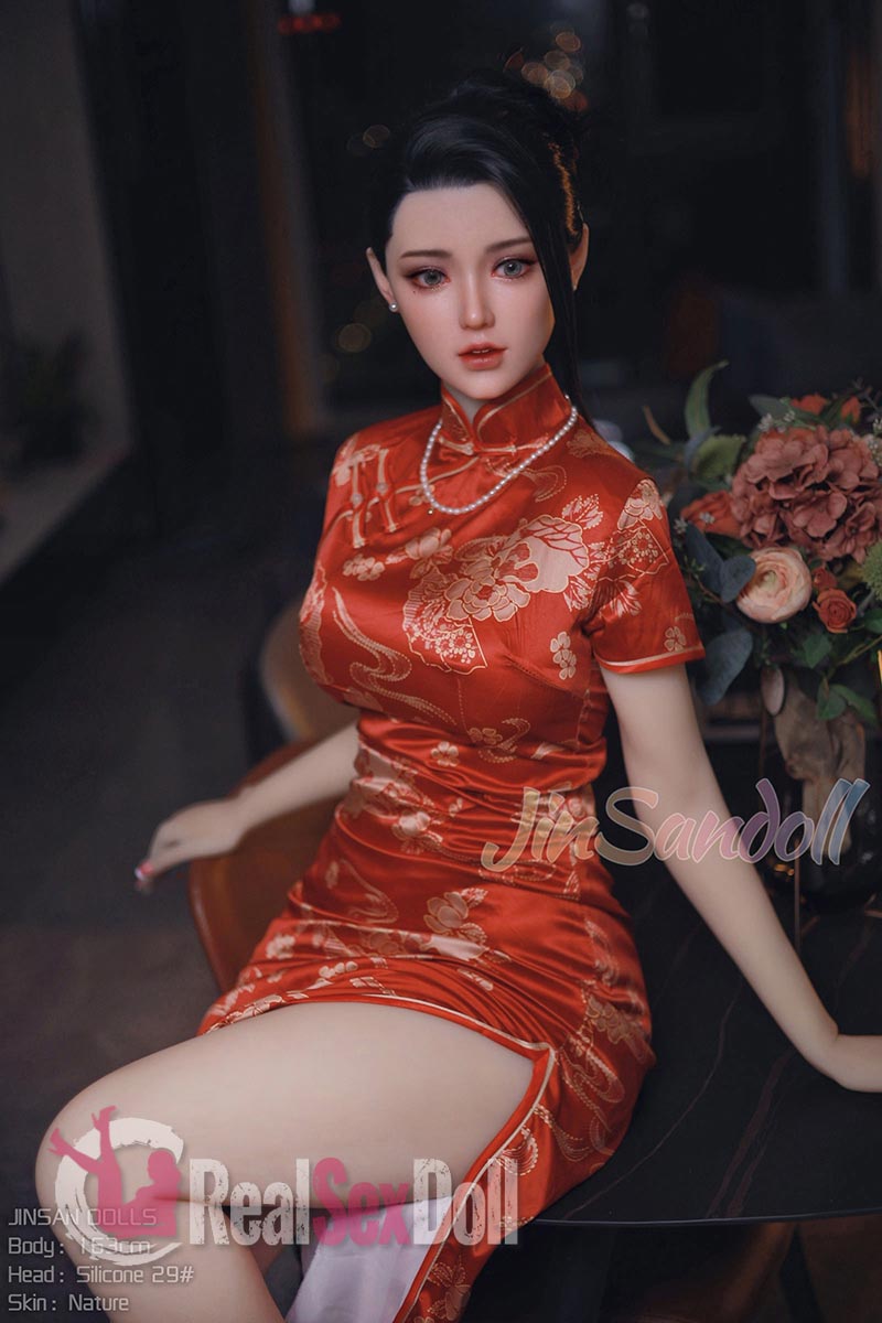 163cm/5ft4 C-cup Skinny Love Doll In Cheongsam Libby vista 4