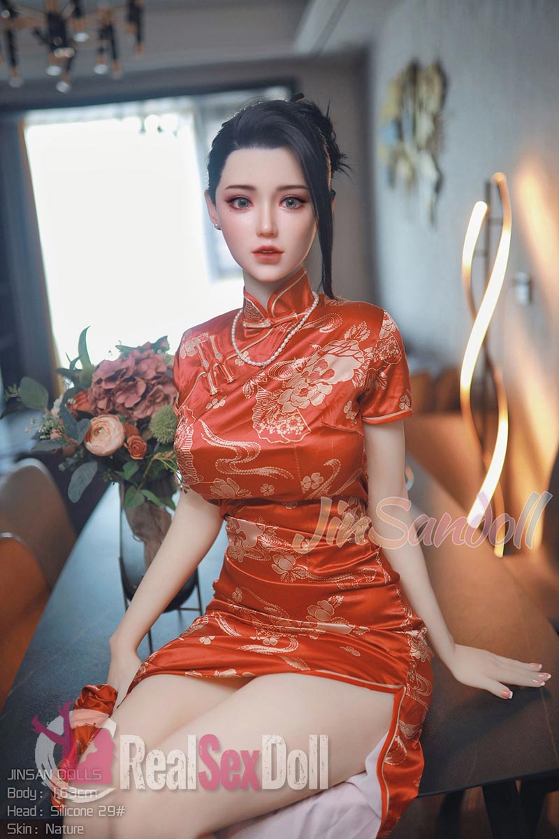 163cm/5ft4 C-cup Skinny Love Doll In Cheongsam Libby vista 8