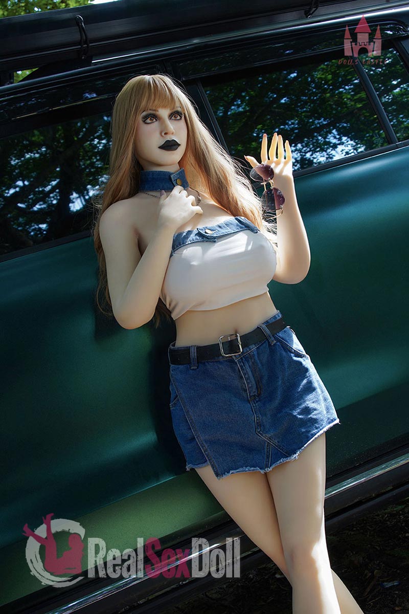 165cm/5ft5 F-cup Blonde Curvy Sex Doll Sybil vista 4