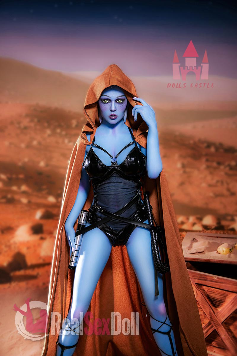 156cm/5ft1 E-cup Alien Blue Skin Color Skinny Sex Doll Head #A1[ EU Stock ] vista 7