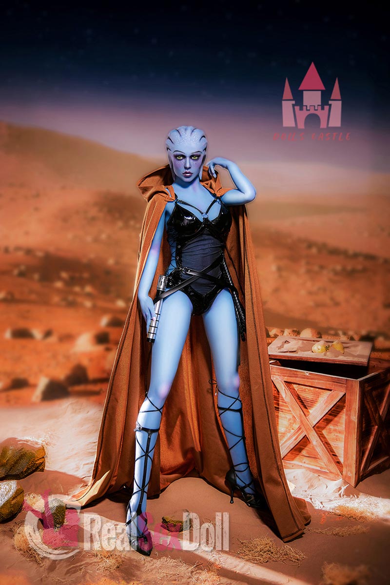 156cm/5ft1 E-cup Alien Blue Skin Color Skinny Sex Doll Head #A1[ EU Stock ] vista 6