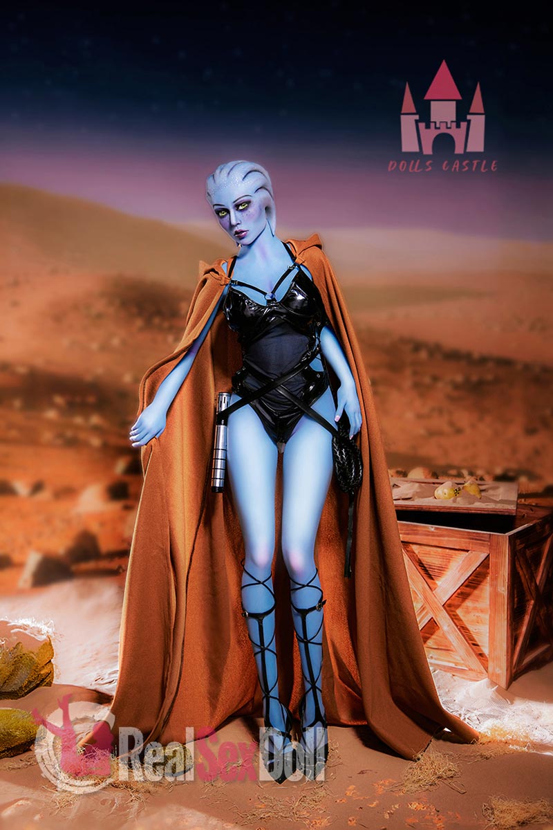 156cm/5ft1 E-cup Alien Blue Skin Color Skinny Sex Doll Head #A1[ EU Stock ] vista 5