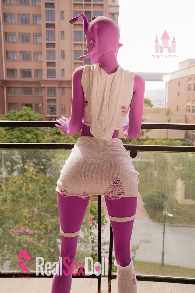 170cm / 5ft7 E-cup Purple Alien Curvy Sex Doll A2 vista 7