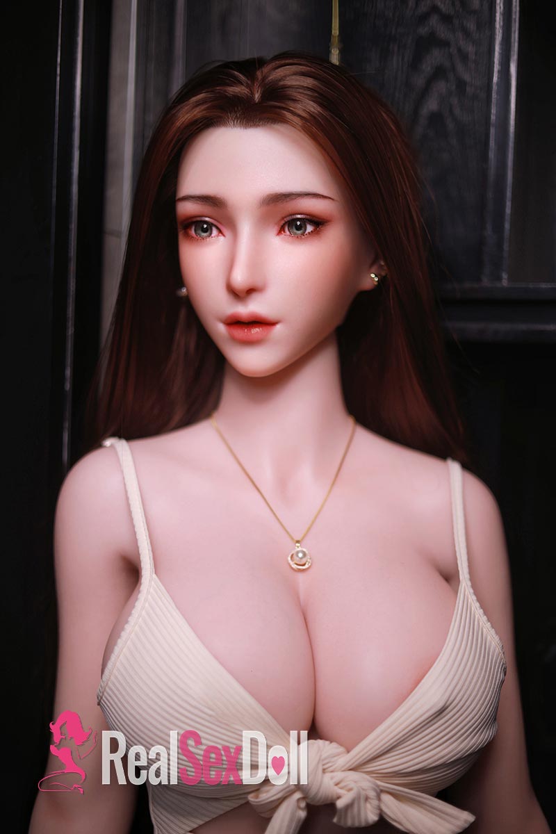 161cm / 5ft3 E-cup Full Silicone Black Hair Sex Doll YanLing vista 7