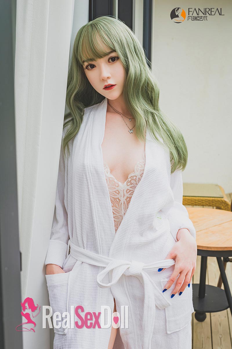 158cm / 5ft2 B-cup Green Hair Asian Silicone Sex Doll Qian vista 8
