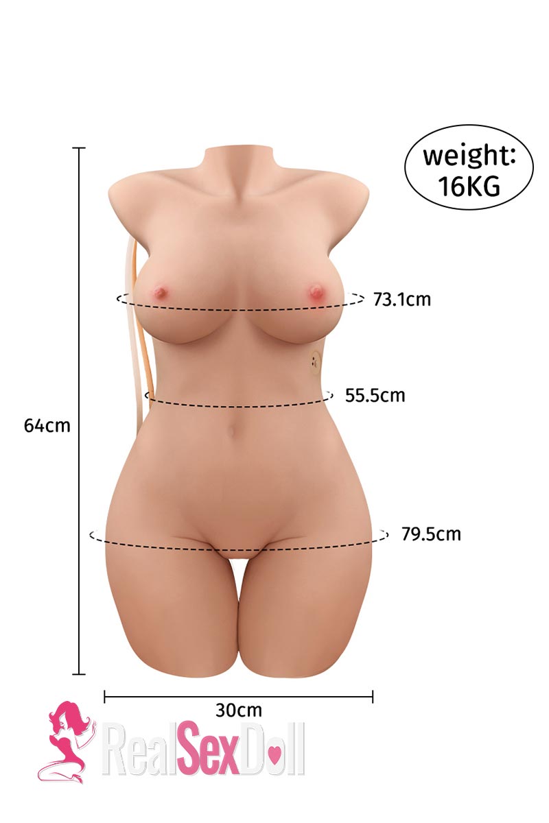 64CM 35.27LB Sex Doll Torsos Automatic Sucking Sex Toy Isabelle — 64cm — TPE