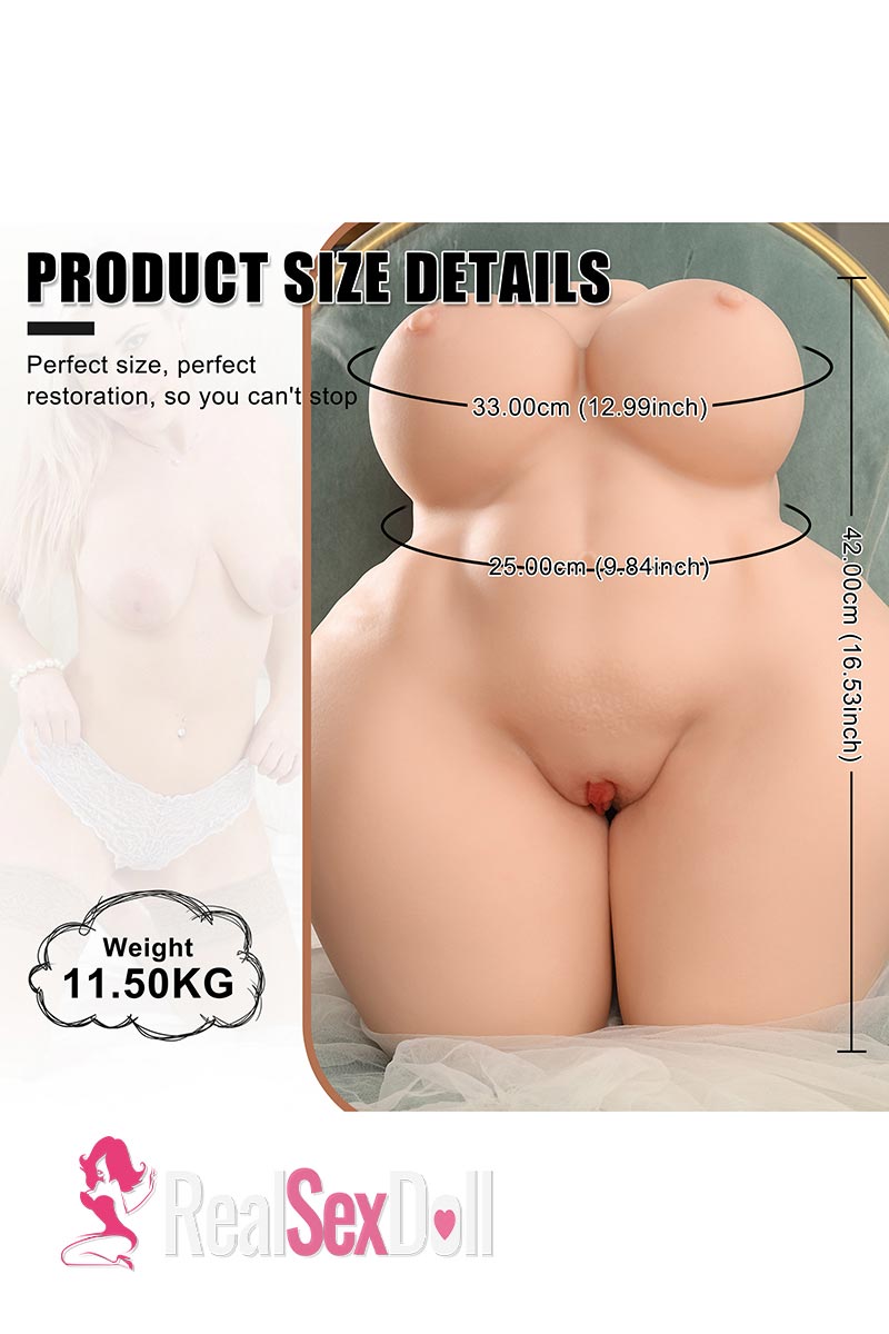 42CM 25.35LB Male Masturbator BBW Sex Doll Torsos Alma vista 3