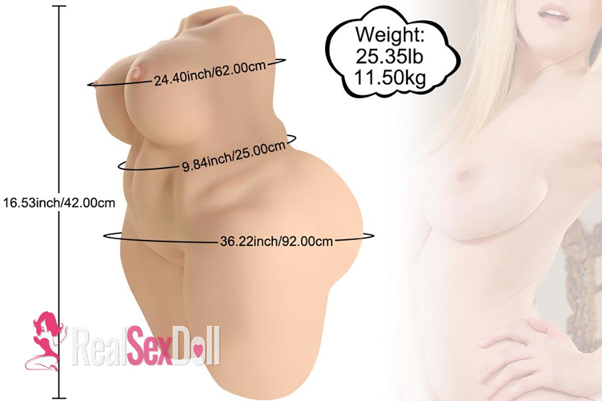 42CM 25.35LB Male Masturbator BBW Sex Doll Torsos Alma vista 2