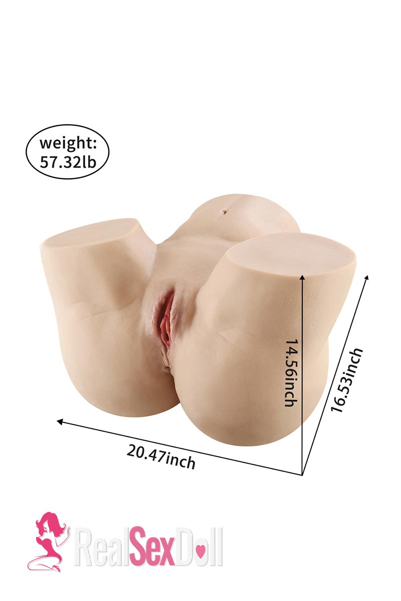 42CM 57.32LB Super Realistic Ass Sex Doll Torsos Darcy — 42cm — TPE
