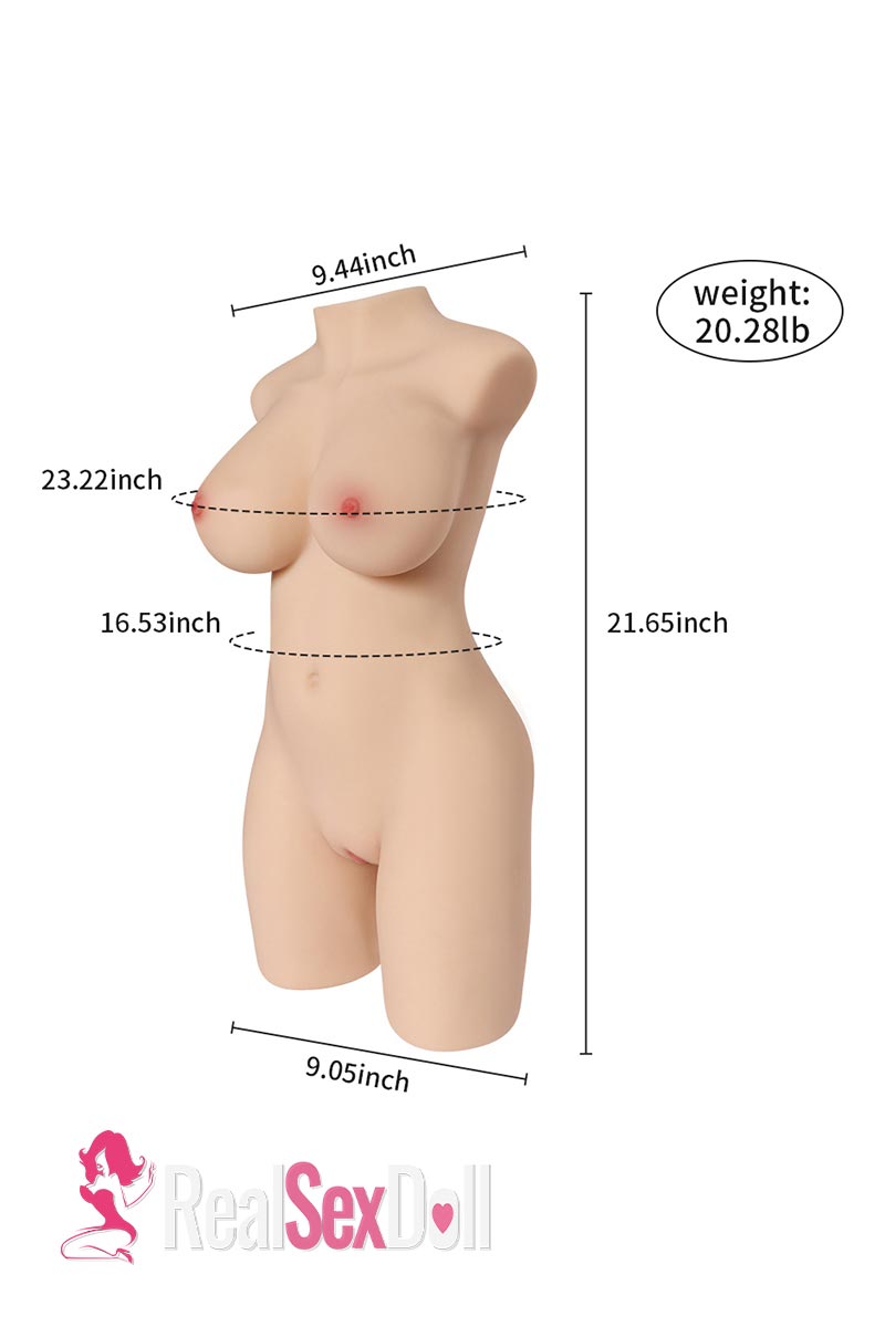 55CM 20.28LB Sexy Half Body Male Masturbator Maiya — 55cm — TPE