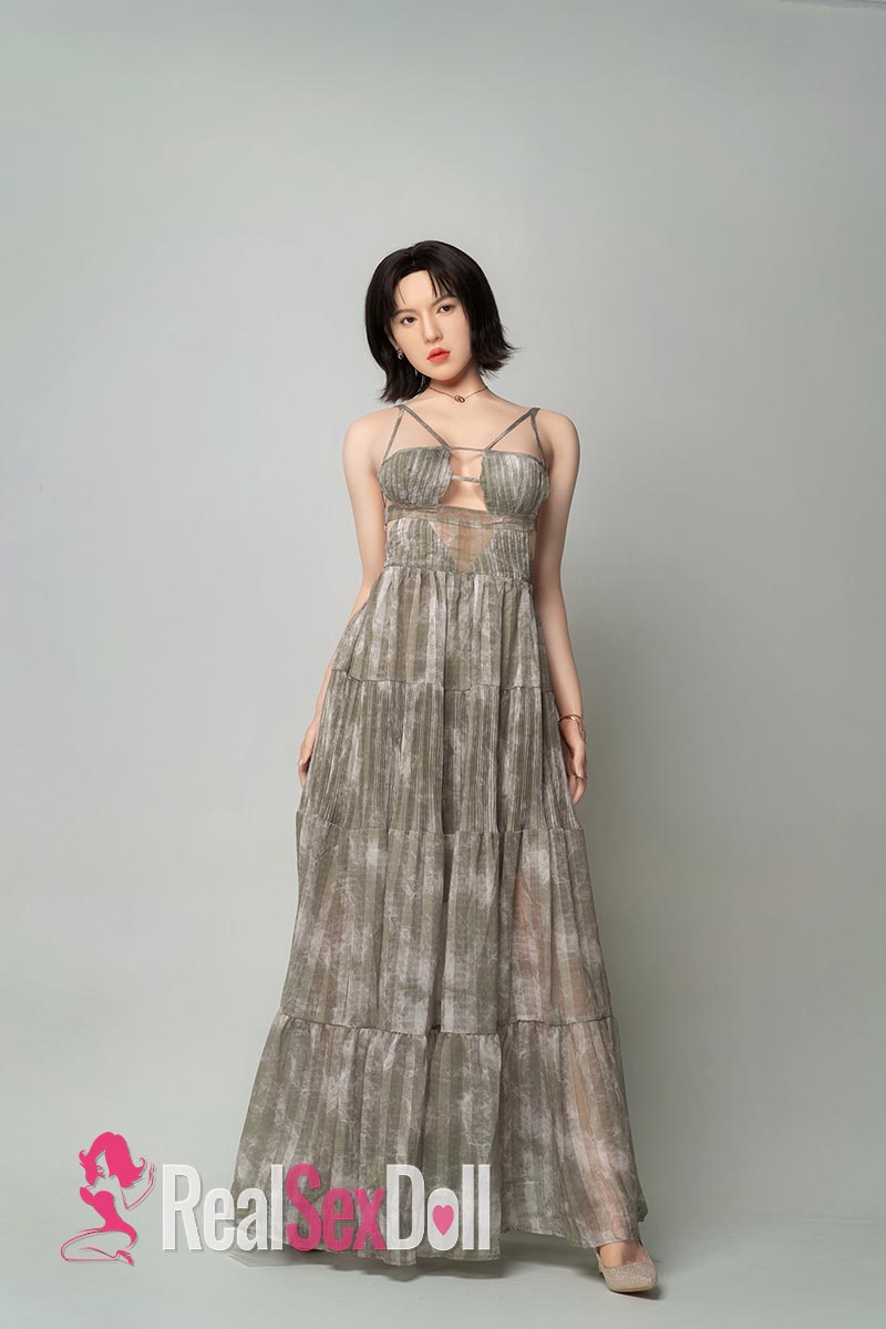 170cm / 5ft7 C-Cup Skinny Silicone Sex Doll Wyne with Head GE123-1 vista 6
