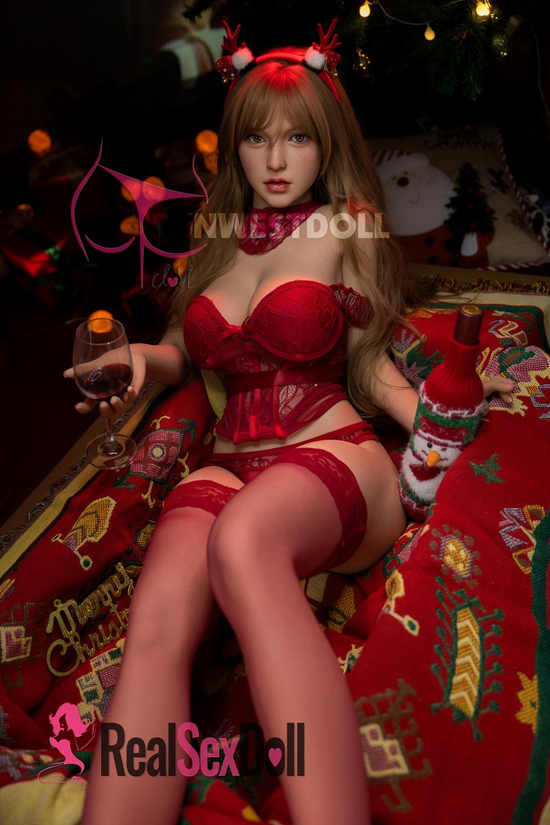 155cm / 5ft1 F-cup Christmas Sex Doll Bella With Head #037 vista 3