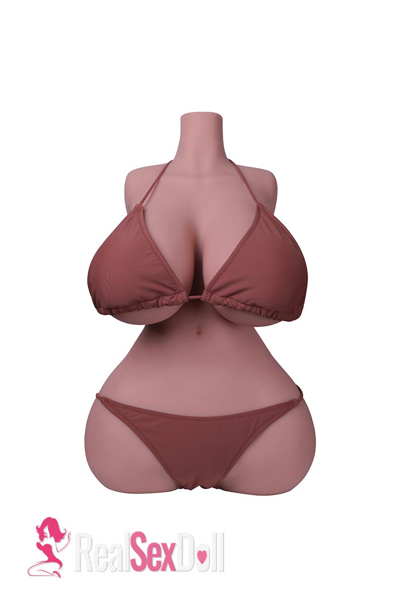 57cm 34.2lbs Sex Doll Torso Natalia With Fuckable Breast Wheat [USA Stock] — 57cm — TPE