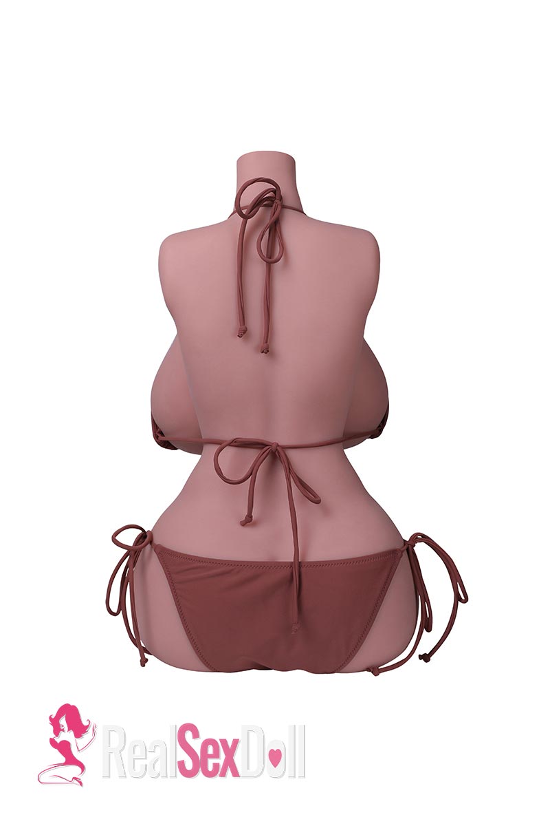 57cm 34.2lbs Sex Doll Torso Natalia With Fuckable Breast Wheat [USA Stock] vista 4