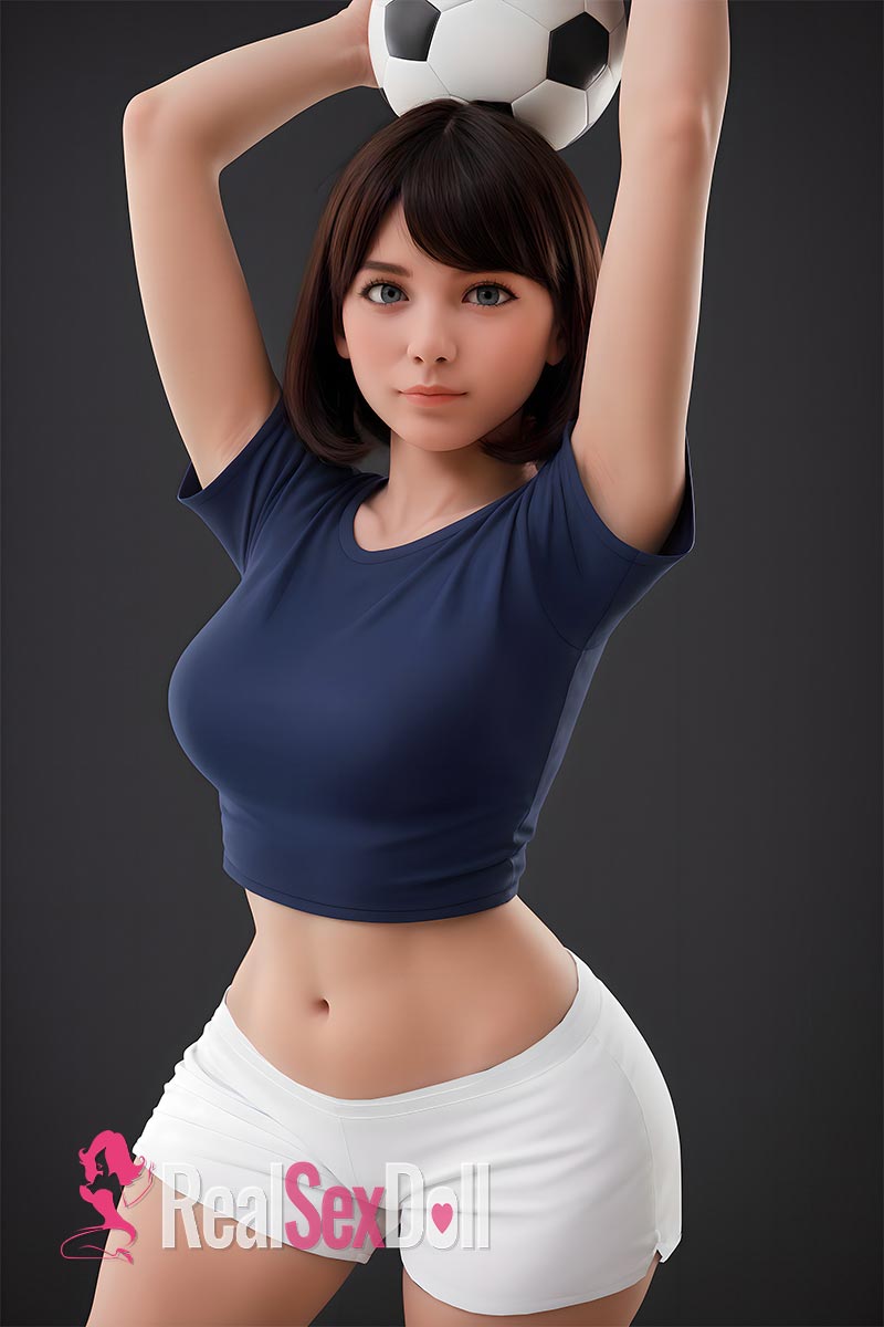 151cm / 4ft11 Lovely Hybrid Sex Doll with Silicone Head #AB17 — 151cm — HYBRID
