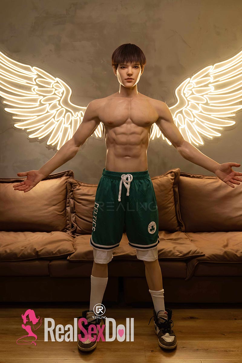 175cm / 5ft7 Male Silicone / Hybrid Sex Doll Leonardo vista 4
