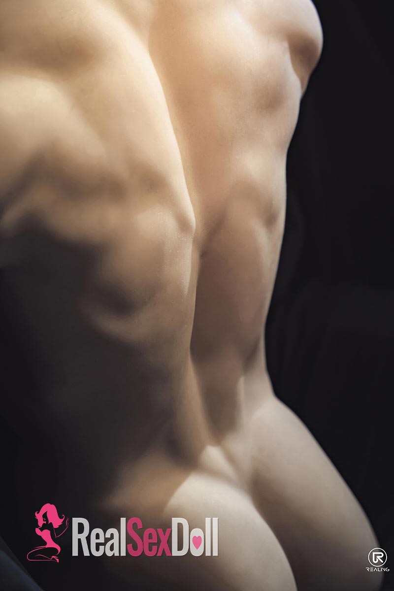 93cm / 3ft Male Silicone / Hybrid Sex Doll Torso Leonardo vista 8