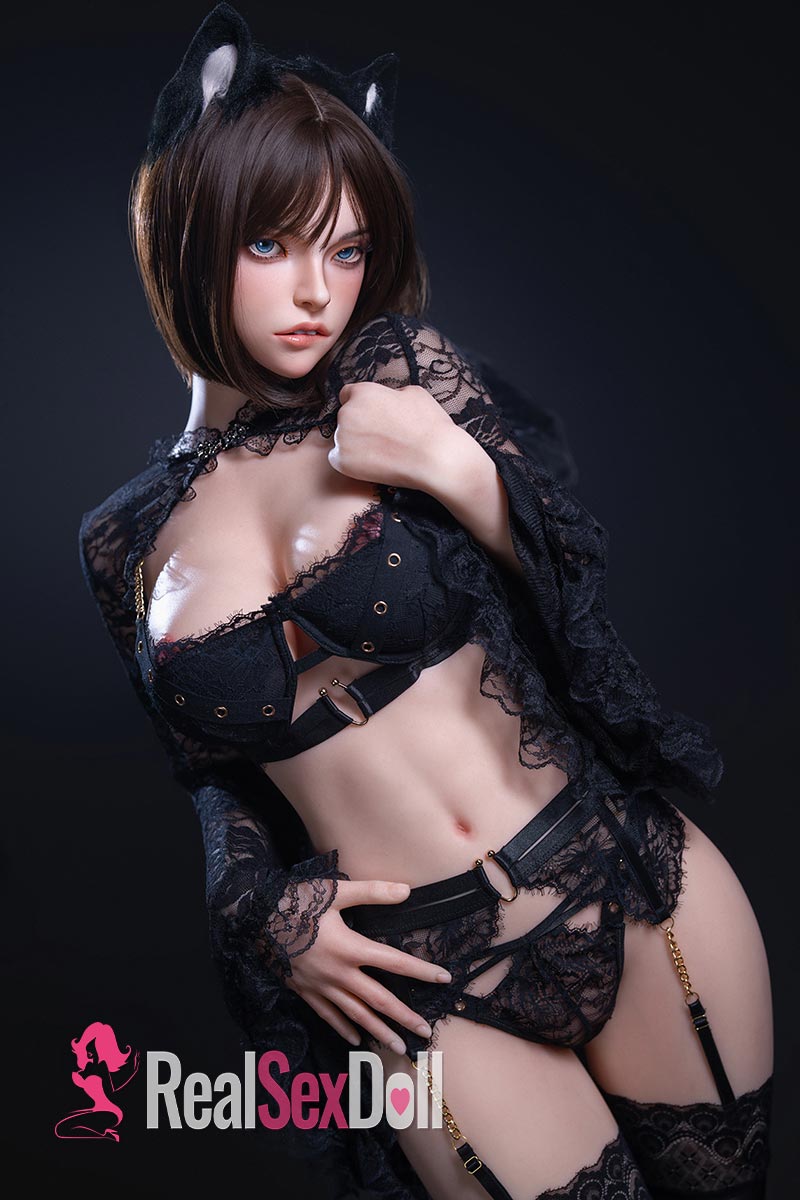 158cm / 5ft2 D-Cup Lip biting Silicone Sex Doll Ada with ROS Head T05 vista 5
