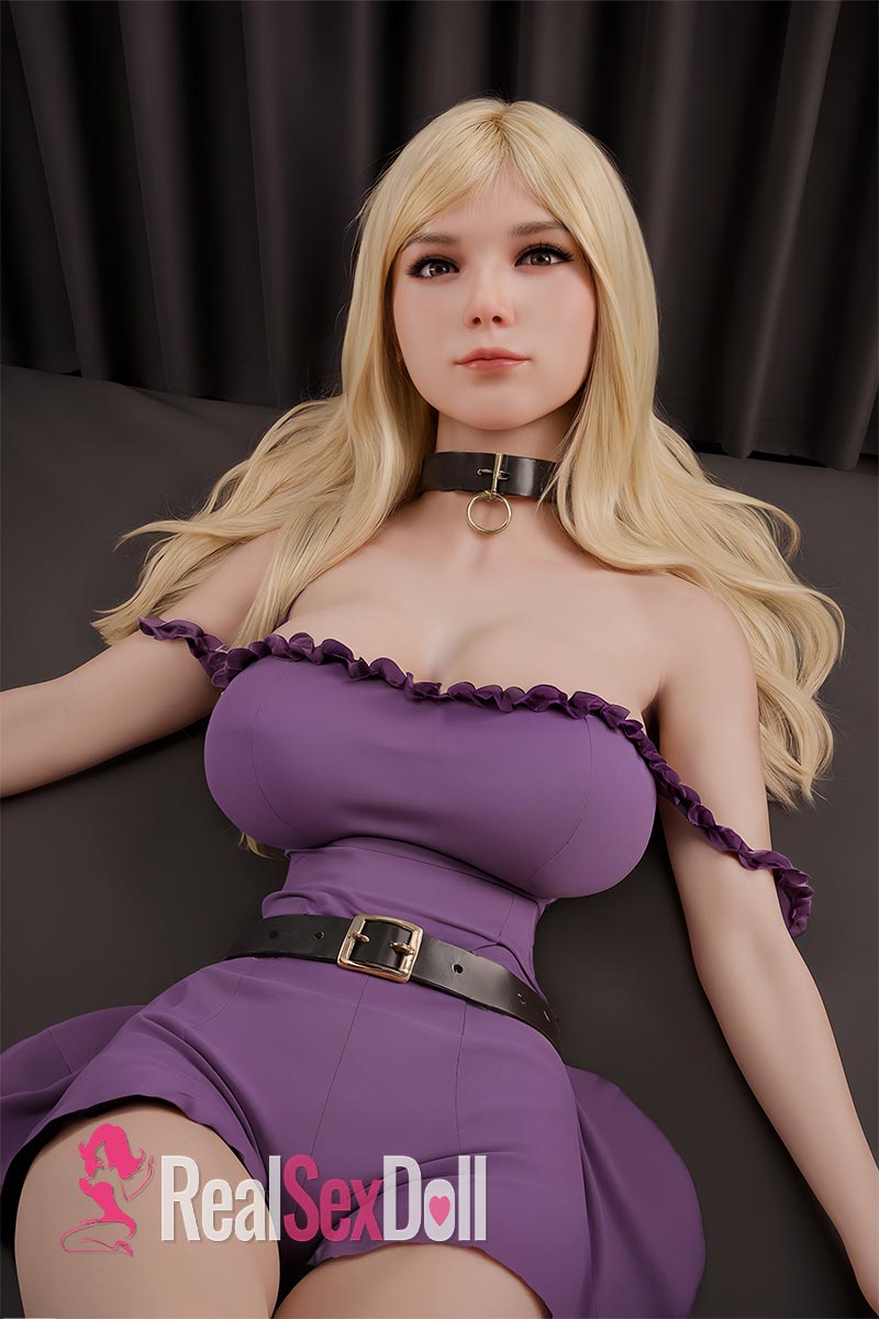 153cm / 5ft Chubby Blonde Hybrid Sex Doll With Silicone Head #AB17 vista 4