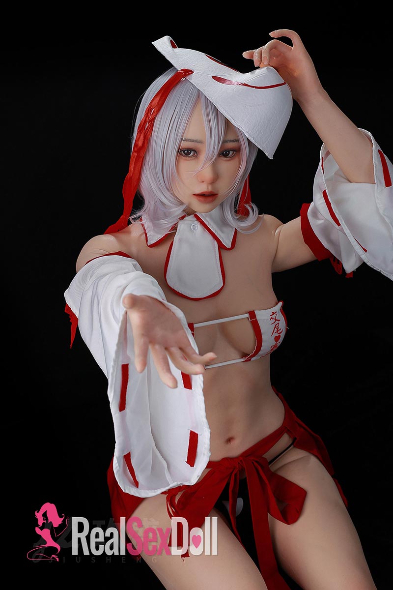 156cm / 5ft1 B-cup Real Skin Texture Silicone Sex Doll Kaiya With ROS Head #56B vista 4