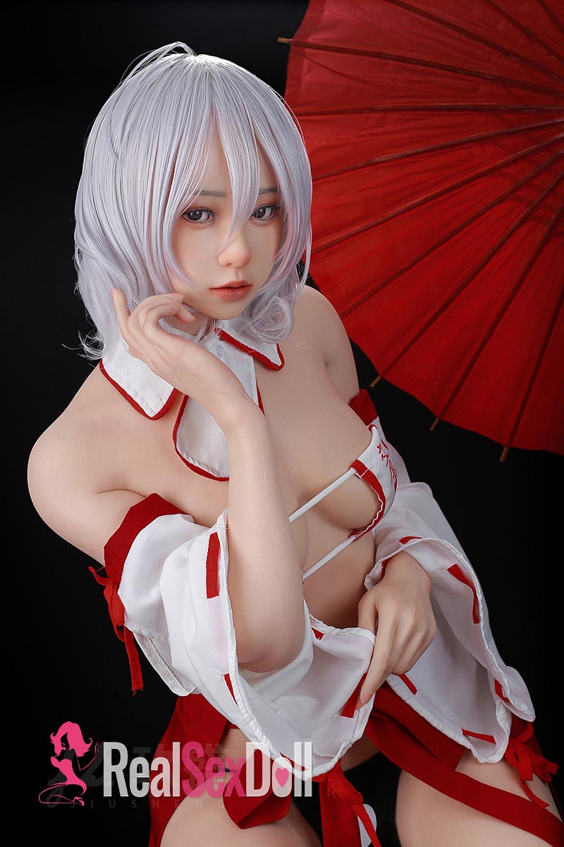 156cm / 5ft1 B-cup Real Skin Texture Silicone Sex Doll Kaiya With ROS Head #56B