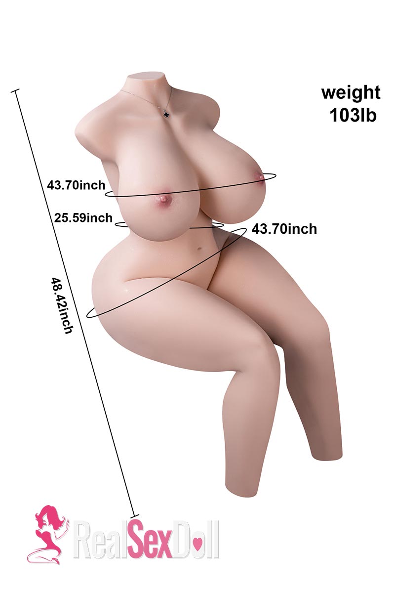 123cm / 48.4 Big Sex Doll Torso Sani In Stock vista 4