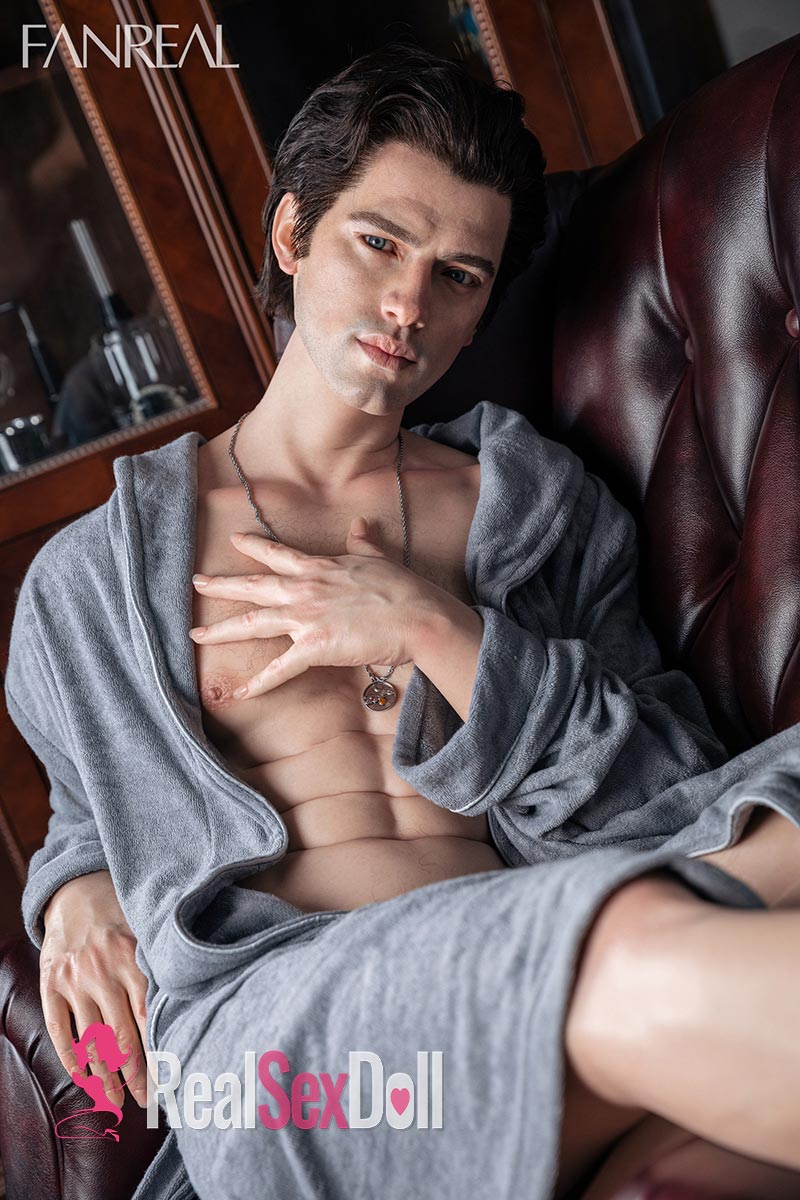 173cm / 5ft8 Silicone Male Sex Doll Carter With Built-in Penis vista 2