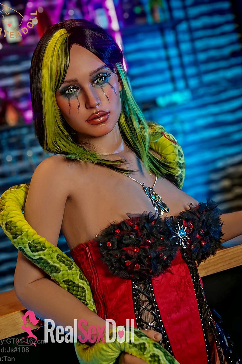 162cm / 5ft4 GT04 Halloween Silicone Sex Doll With Head JS#108 vista 4