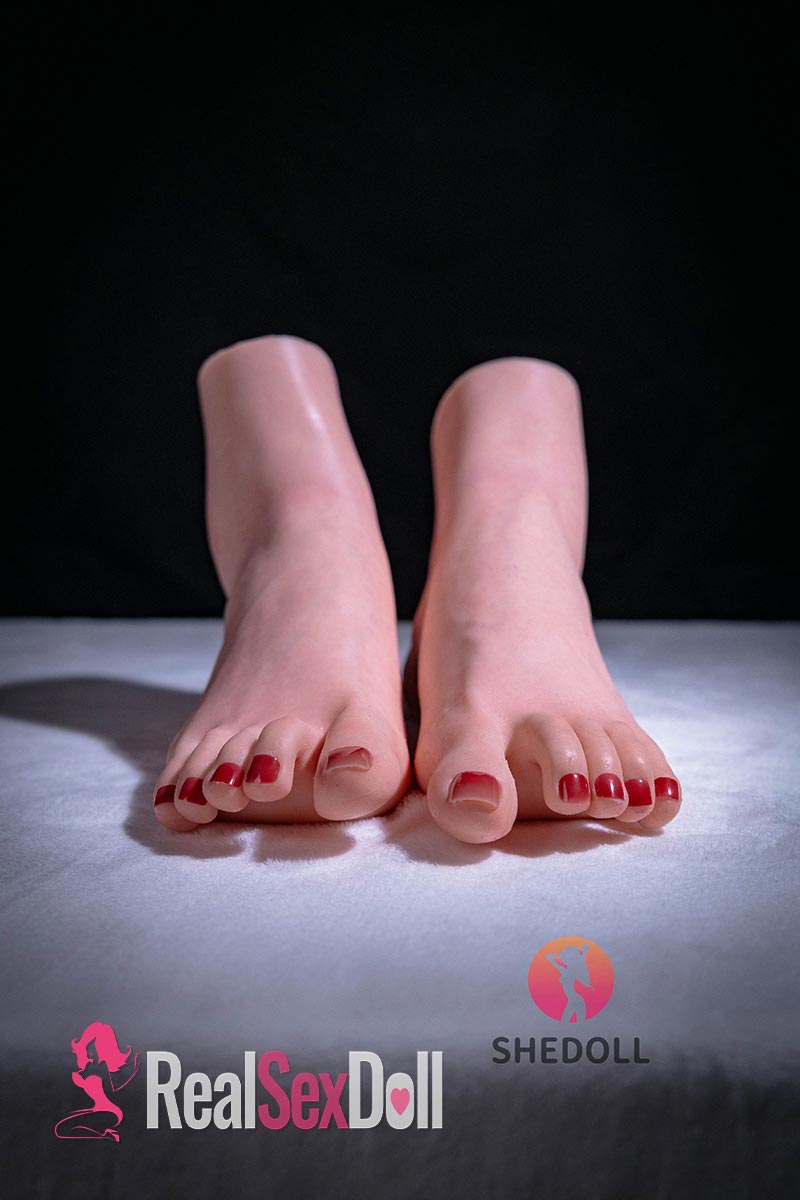 SHEDOLL Silicone Sex Doll Foot Masturbator vista 2