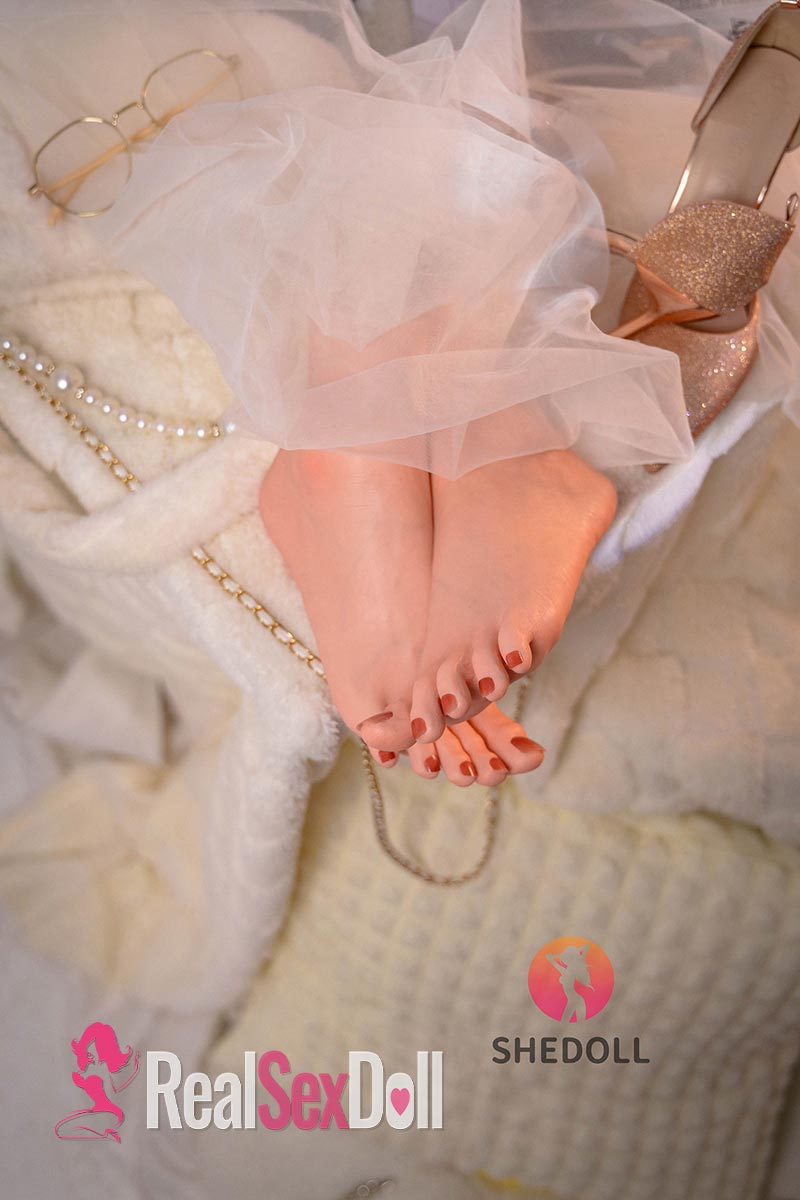 SHEDOLL Silicone Foot Sex Toy Masturbator vista 8