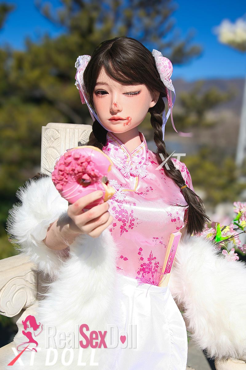157cm / 5ft1 D-cup Silicone Sex Doll Cocoa with Head #XT-byx4-B (ROS Available) — 157cm — SILICONE