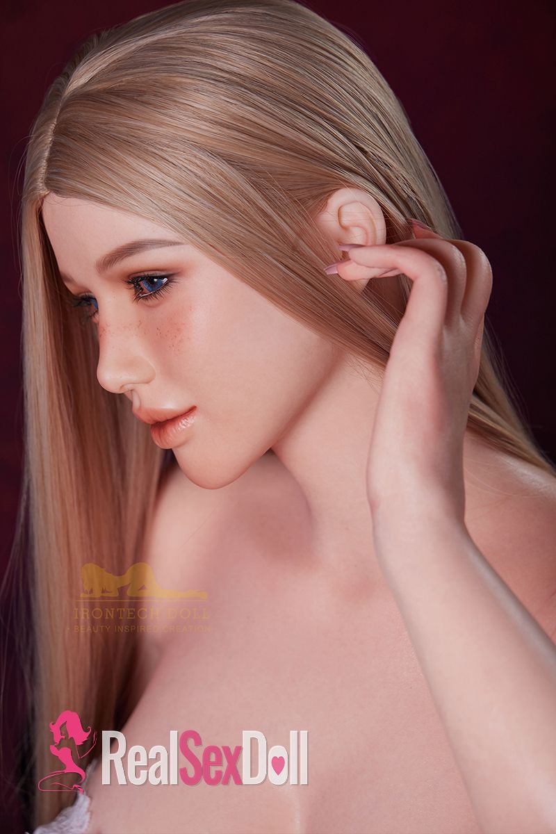 164cm / 5ft4 Seamless Neck Silicone Sex Doll Celine with Head S13, Natural vista 7