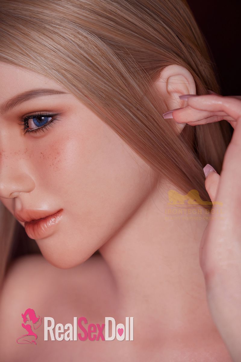 164cm / 5ft4 Seamless Neck Silicone Sex Doll Celine with Head S13, Natural vista 6